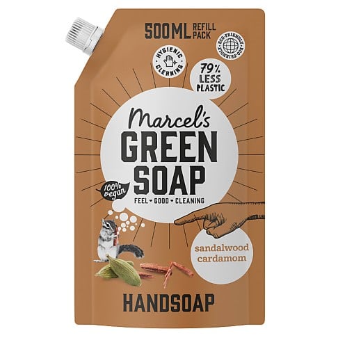 Marcel’s Green Soap Hand Soap Sandalwood & Cardamom 500ml Refill