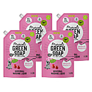 Marcel's Green Soap Laundry Liquid Refill Patchouli & Cranberry (4 x 1L)