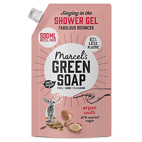Marcel's Green Soap Shower Gel Argan Oil & Oudh - Refill