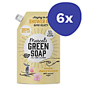 Marcel's Green Soap Shower Gel Vanilla & Cherry Blossom - Refill (6 x 500ml)