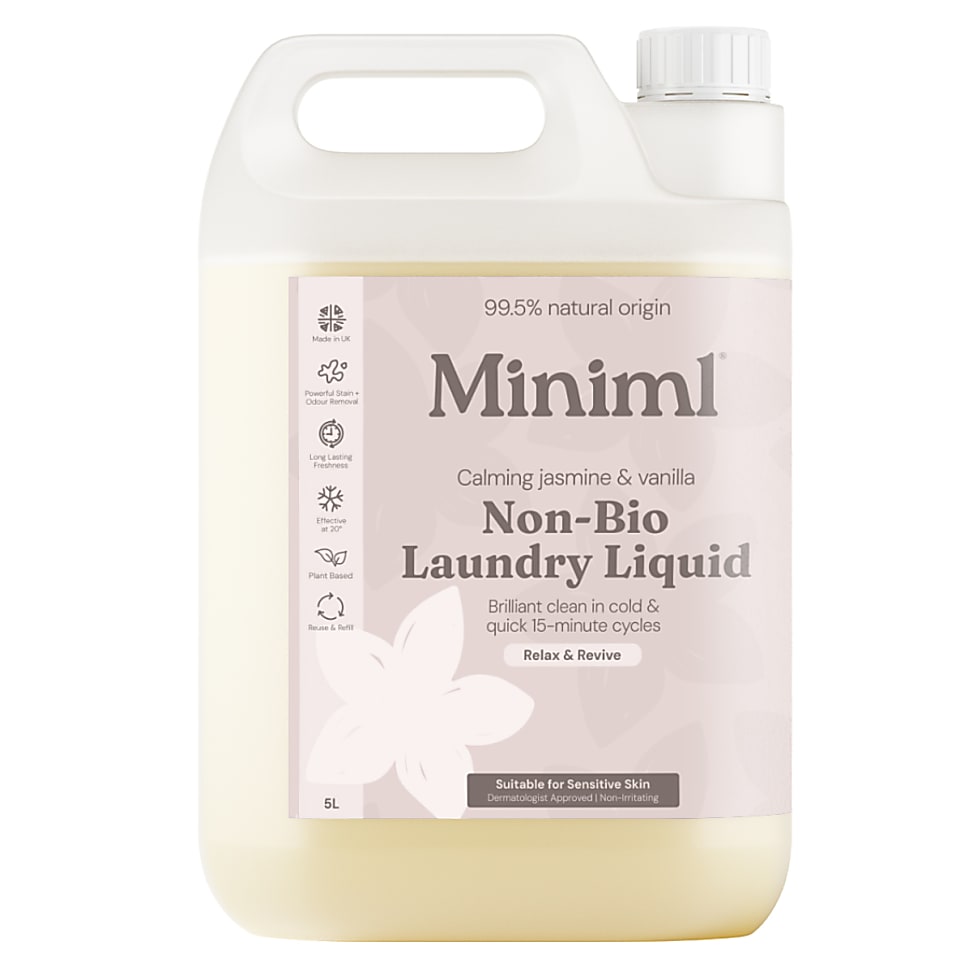 Miniml Calming Jasmine & Vanilla Non-Bio Laundry Liquid - 5L