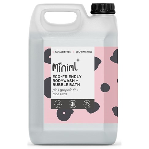 Miniml Pink Grapefruit & Aloe Vera Bodywash & Bubblebath -  5L