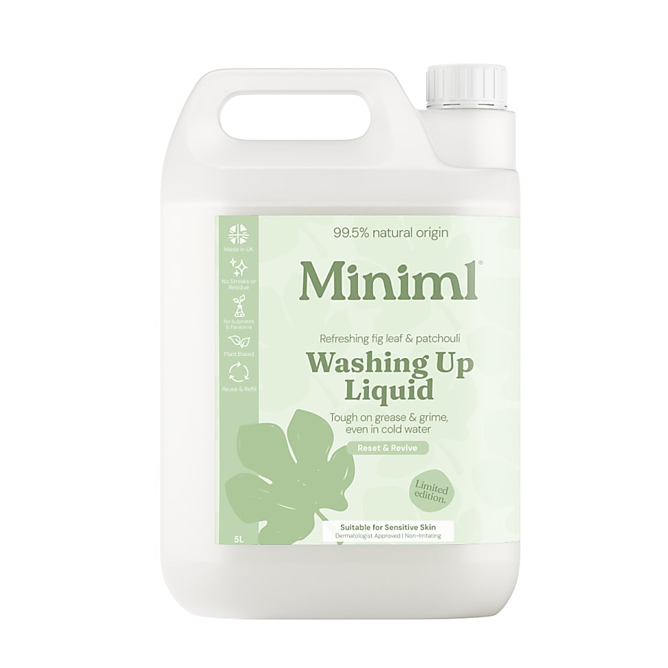 Miniml Limited Edition Washing Up Liquid Fig Leaf & Patchouli - 5L ...