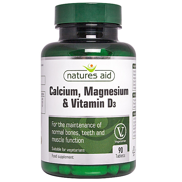 Natures Aid Calcium Magnesium Vitamin D3 90 Tablets