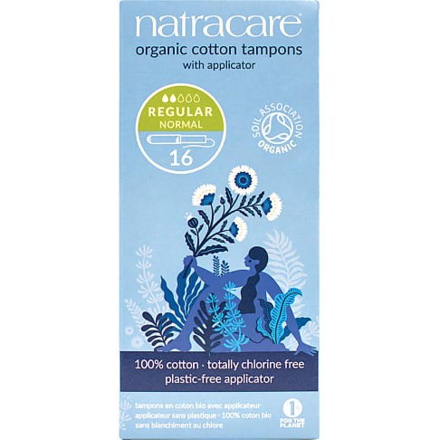 Natracare Organic Cotton Applicator Tampons - Regular