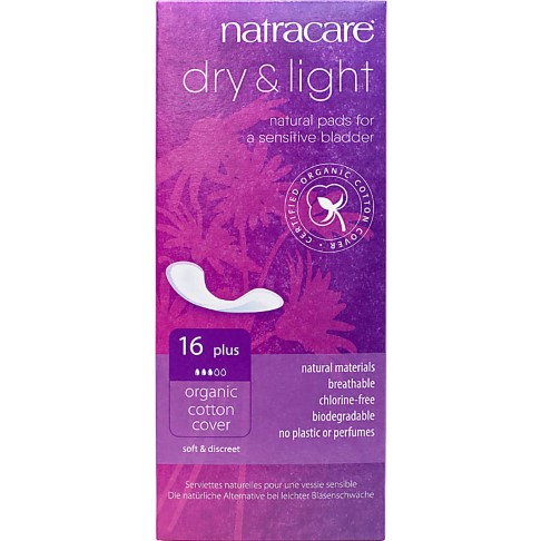 Natracare Dry & Light Incontinence pads - Plus