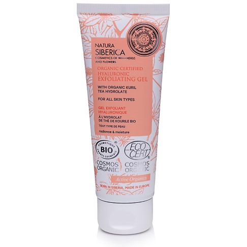 Natura Siberic Organic Certified Hyaluronic Exfoliating Gel - For All Skin Types