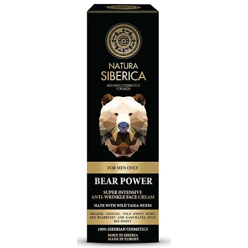 Natura Siberica Men Super Intensive Anti-Wrinkle Face Cream - Bear Power