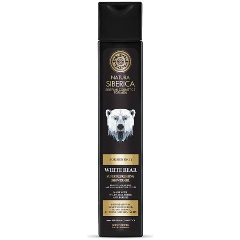 Natura Siberica Men Super Refreshing Shower Gel - White Bear