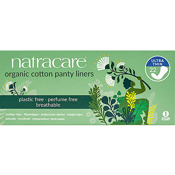 Natracare Organic Ultra Thin Panty Liners Big Green Smile