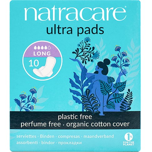 Natracare Ultra Pads with Wings - Long