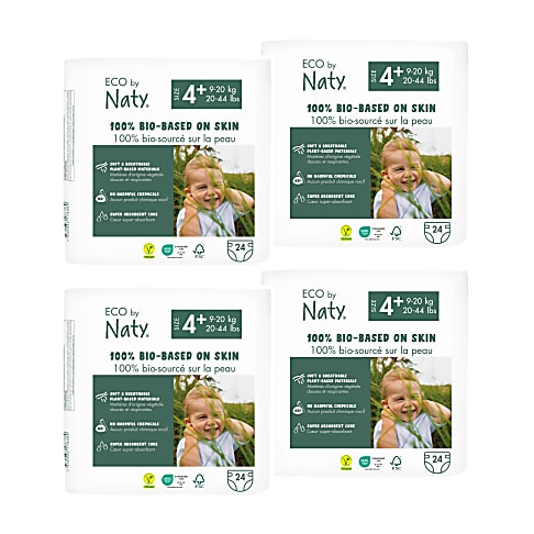 ECO by Naty Nappies: Size 4+ Bundle (4 packs of 24)