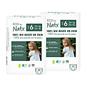 ECO by Naty Nappies: Size 6 (2 packs of 17)