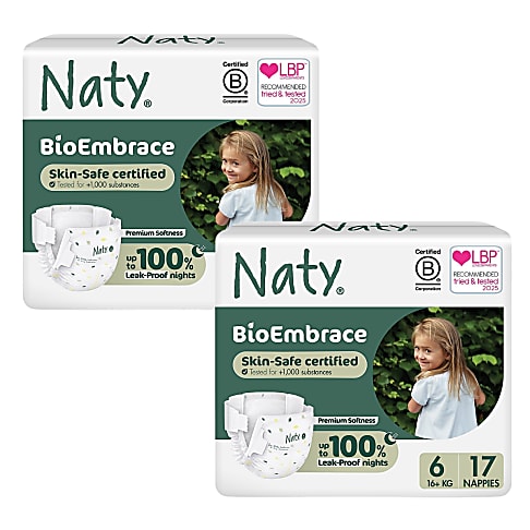 ECO by Naty Nappies: Size 6 (2 packs of 17)