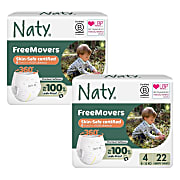 ECO by Naty Pull Up Pants: Size 4 Maxi/Maxi Plus Bundle (2 packs of 22)