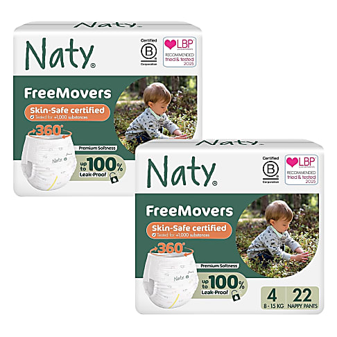 ECO by Naty Pull Up Pants: Size 4 Maxi/Maxi Plus Bundle (2 packs of 22)