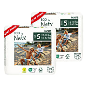 ECO by Naty Pull Up Pants: Size 5 Junior Bundle (2 packs of 20)