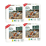 ECO by Naty Pull Up Pants: Size 5 Junior Bundle (4 packs of 20)