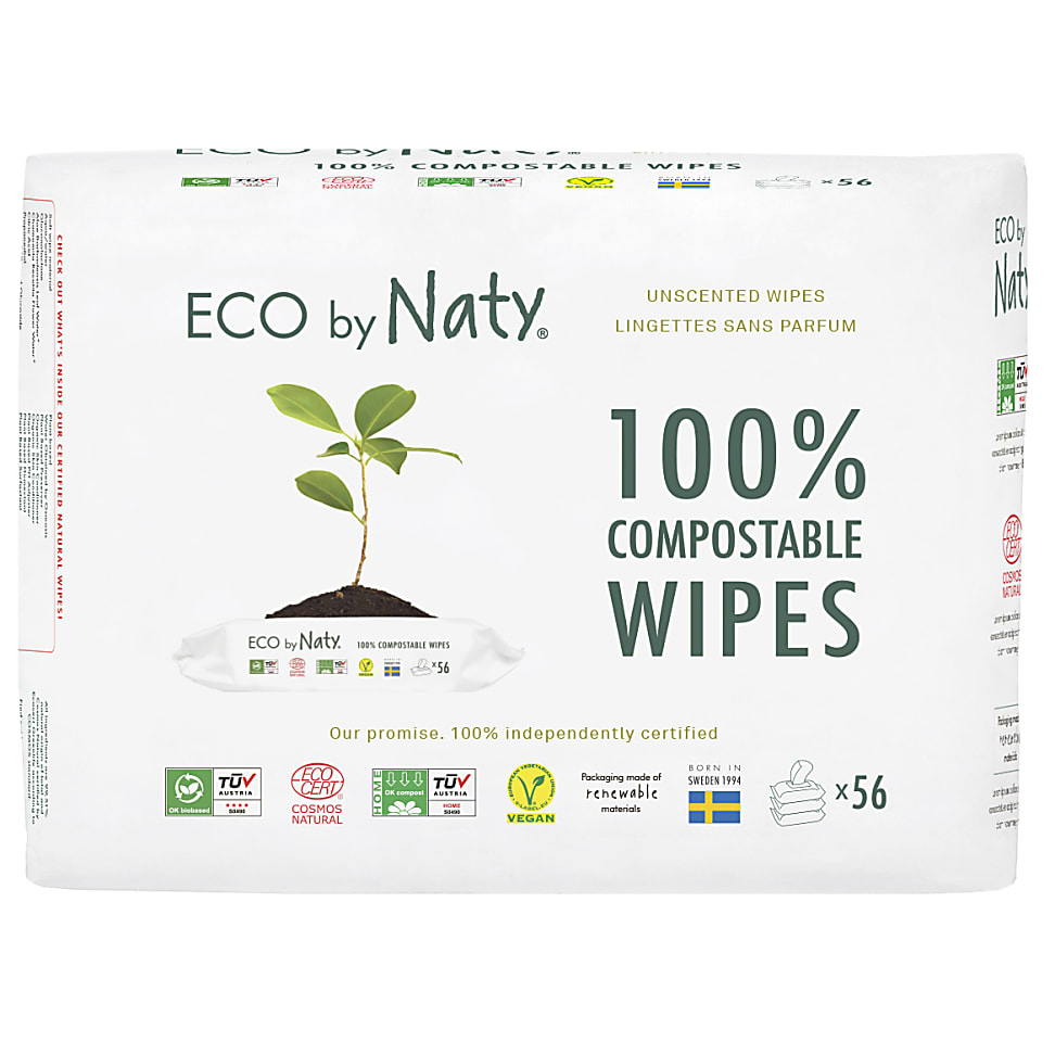 ECO by Naty Wipes - Unscented Triple Pack 3 x 56's