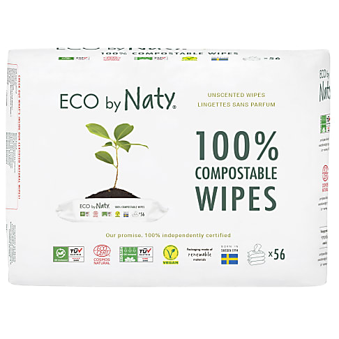 ECO by Naty Wipes - Unscented Triple Pack 3 x 56’s