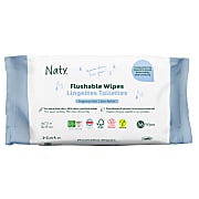 Naty Wipes - Flushable Wipes Unscented