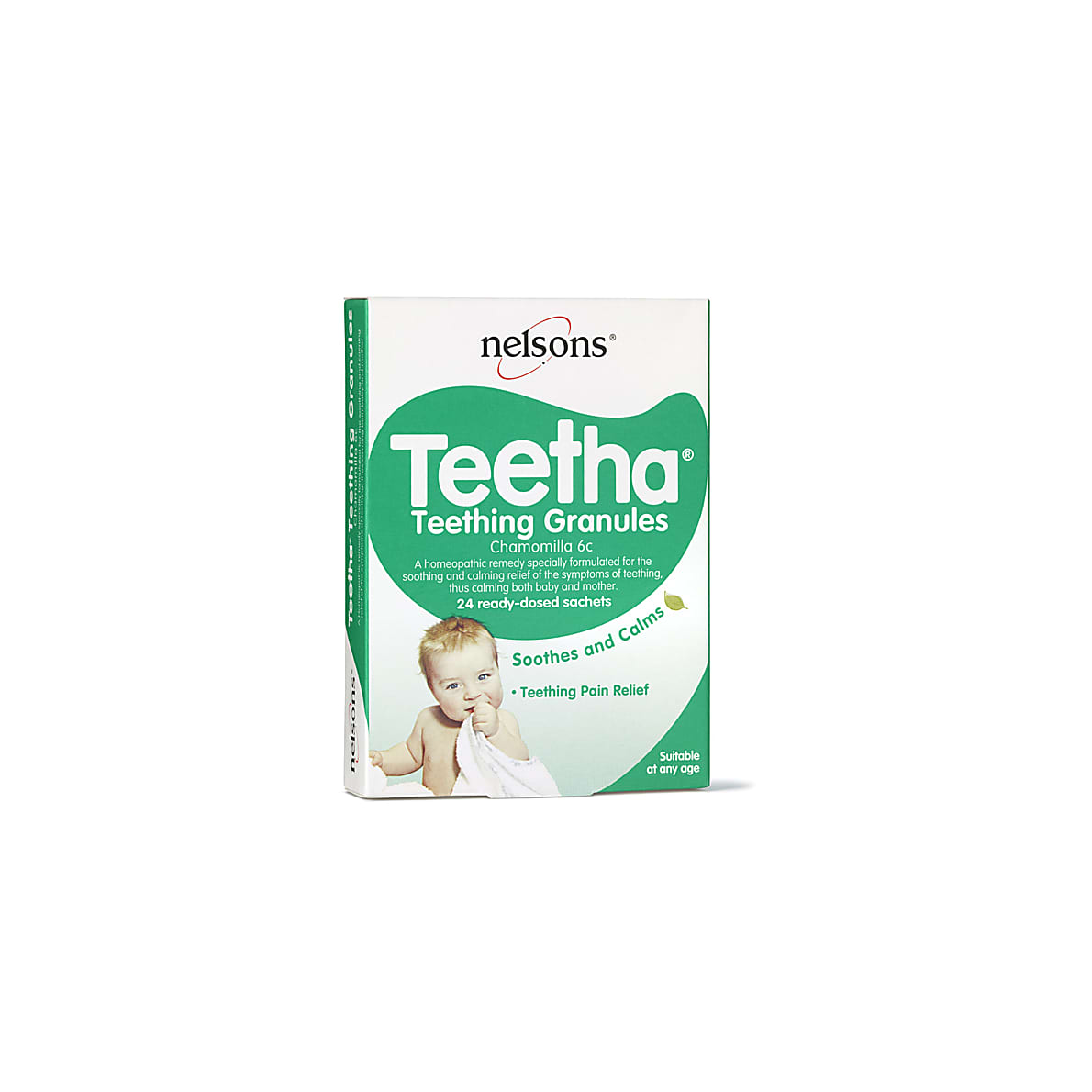Nelsons Teetha Teething Granules 24 Sachets 