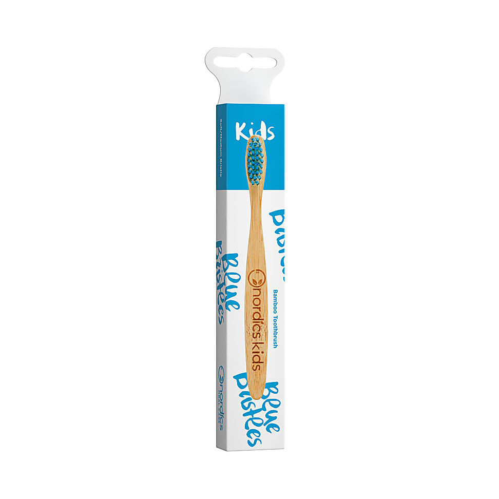 Nordics Bamboo Kids Toothbrush Blue Bristles
