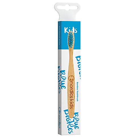 Nordics Bamboo Kids Toothbrush Blue Bristles