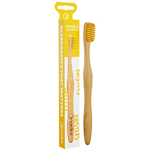 Nordics Bamboo Toothbrush Yellow Bristles