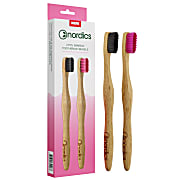 Nordics Bamboo Toothbrushes Adult 2 pack
