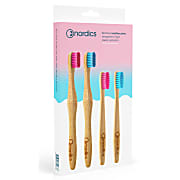 Nordics Bamboo Toothbrushes Family Pack