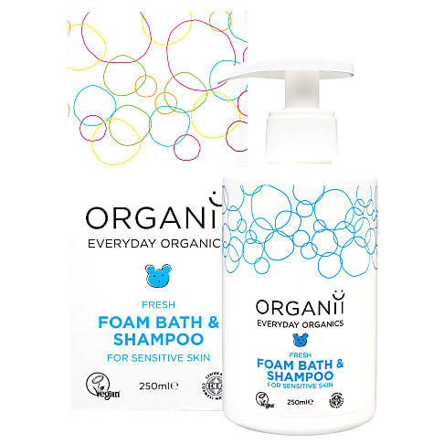 Organii Fresh Foam Bath & Shampoo for Sensitive Skin