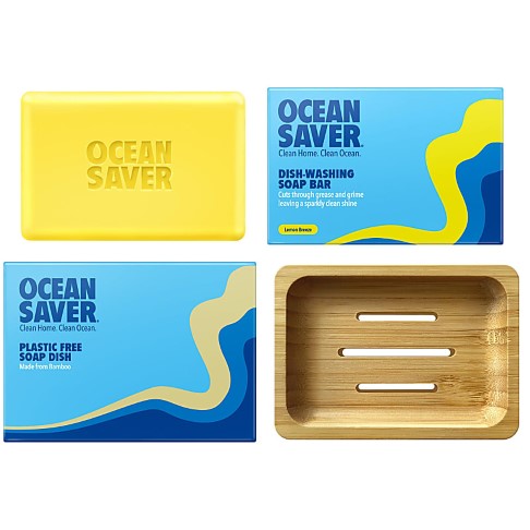 OceanSaver Dishwashing Bar & Soap Dish