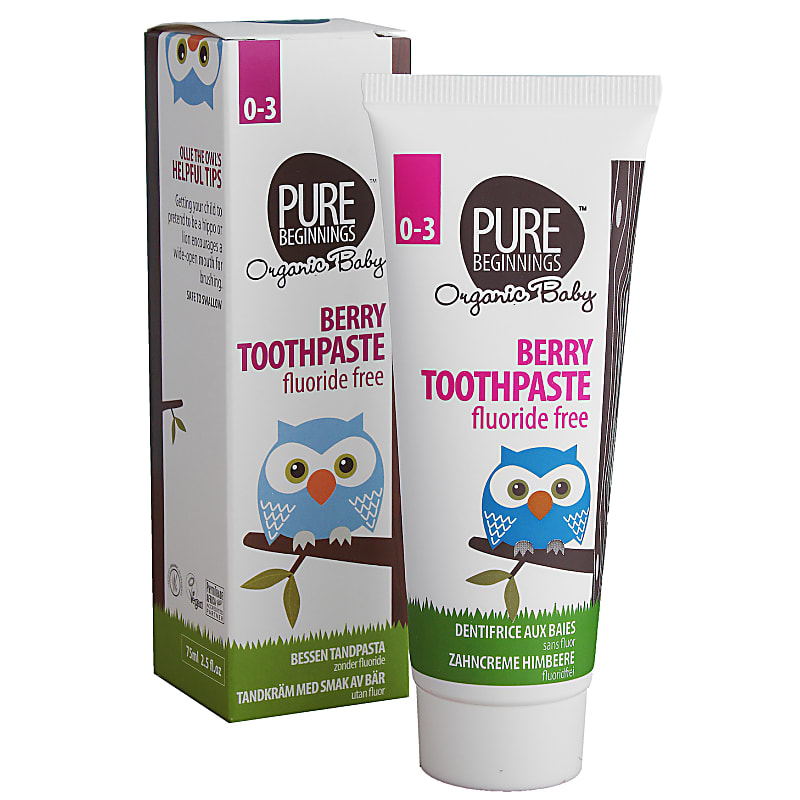 Pure Beginnings Berry Baby Organic Toothpaste with Xylitol Big Green