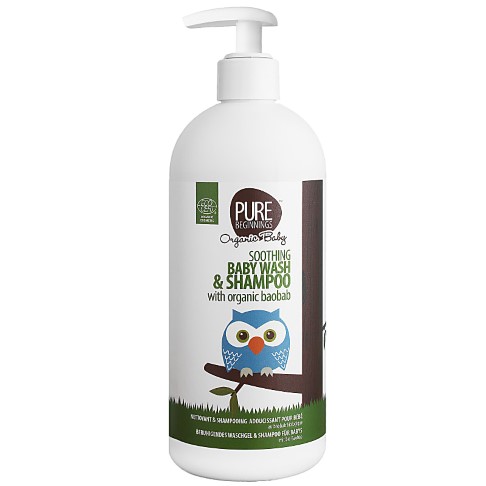 Pure Beginnings Soothing Baby Wash & Shampoo Organic Baobab (500ml)