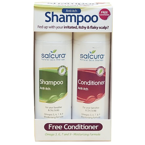Salcura Omega Rich Shampoo 200ml Pack (with FREE CONDITIONER 200ml) - save £9.99