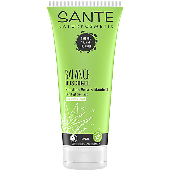 Photos - Shower Gel Sante Balance  - Organic Aloe & Almond Oil SANBALSHOWGEL 