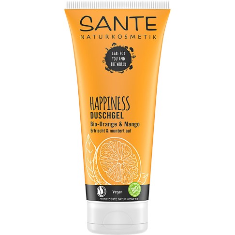 Sante Happiness Shower Gel - Organic Orange & Mango