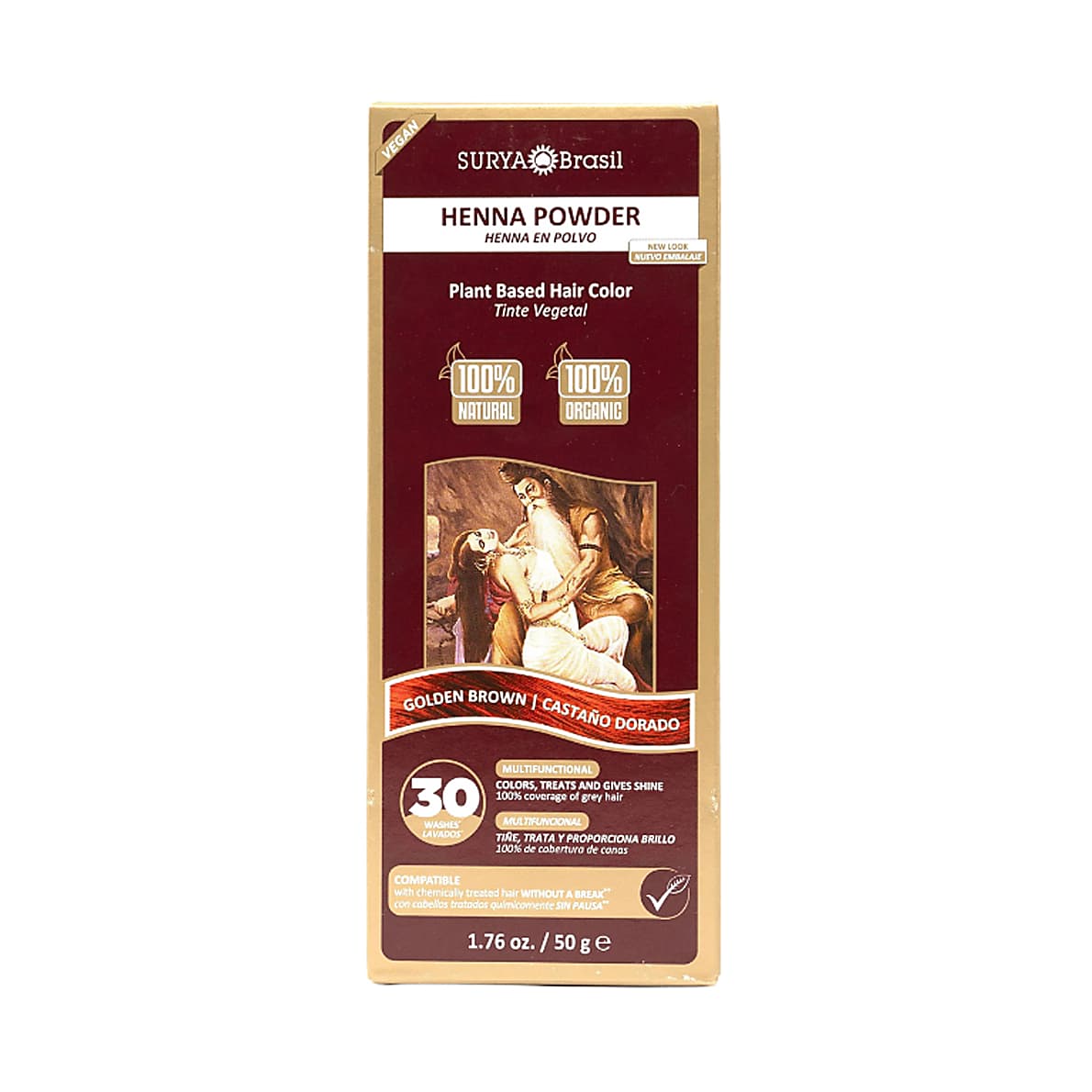 Surya Brasil Henna Powder Golden Brown Surya Brasil Henna Powder Golden Brown
