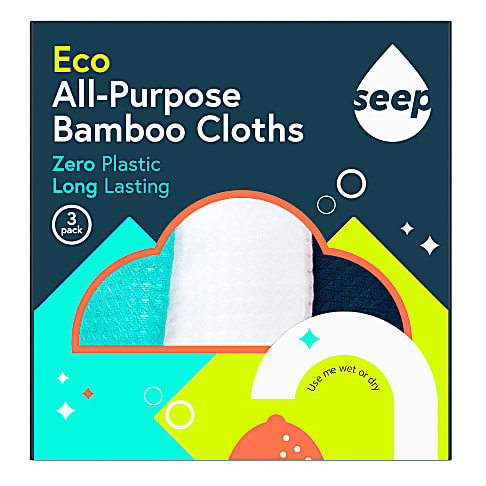 Seep All-Purpose Bamboo Cloth - 3 pack