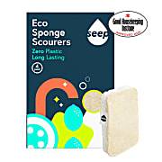 Seep Compostable Sponge With Loofah Scourer - 4 Pack