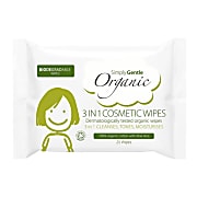 Simply Gentle Organic 3 in 1 Cosmetic Wipes