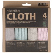 Smart Microfibre Cloths -  4 Pack (Pink-Turquoise)
