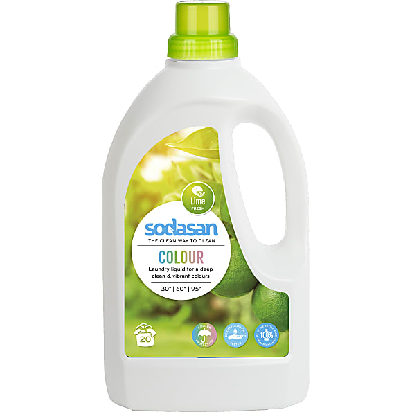 Photos - Laundry Detergent Sodasan Colour Laundry Liquid - Lime 1.5L SODLAUNCOLLIMEN 