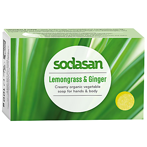 Sodasan Soap Bar - Lemongrass & Ginger 100g