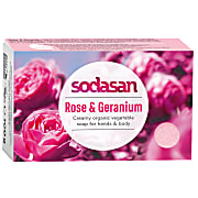 Sodasan Soap Bar - Rose & Geranium 100g