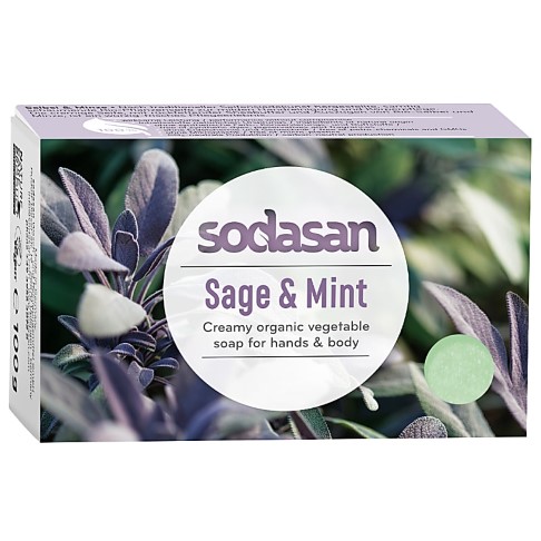 Sodasan Soap Bar - Sage & Mint 100g