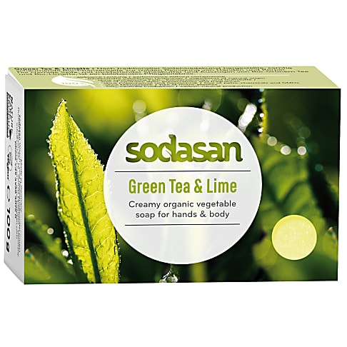 Sodasan Soap Bar Green - Tea & Lime 100g