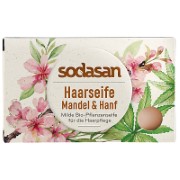 Sodasan Hair Soap Bar - Almond & Hemp 100g