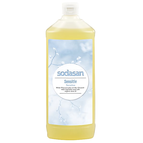 Photos - Soap / Hand Sanitiser Sodasan Liquid Soap - Sensitive Refill 1L SODSOAPSEN1LST 